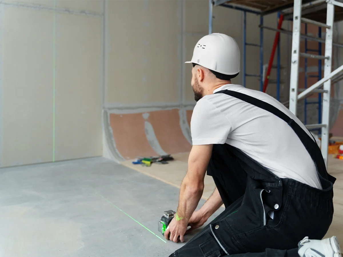 Trazado técnico para instalación de drywall