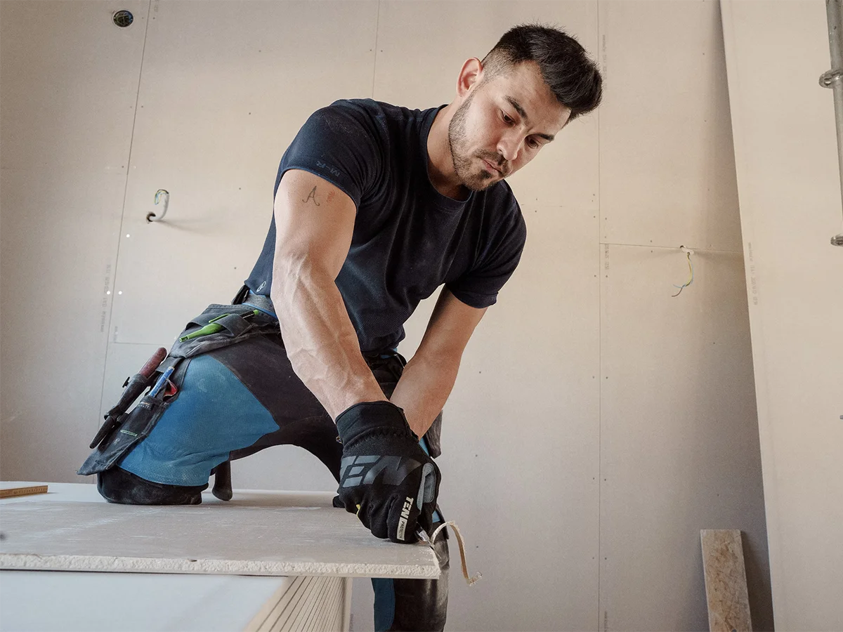 Instalación ordenada de sistema drywall